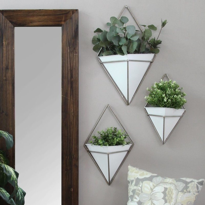 Cordero 3-Piece Metal Wall Planter Set - Image 2