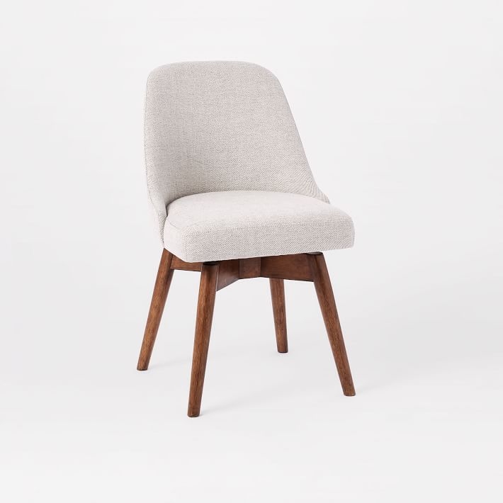 Mid-Century swivel Office Chair - Stone - Image 0