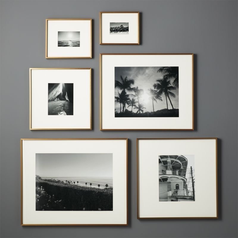 Gallery Brass Frame with White Mat 16x20 - Image 1