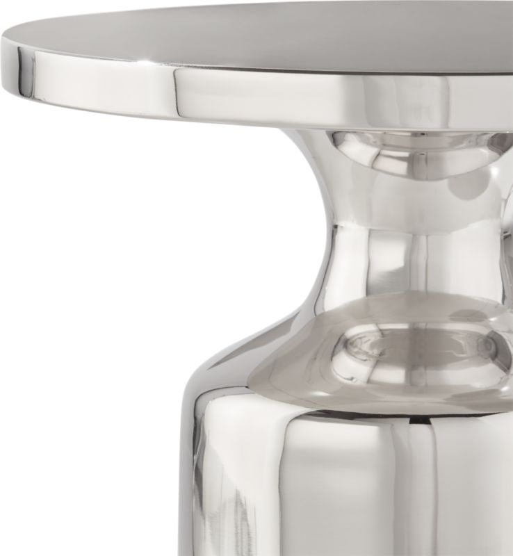 Cheval Polished Silver Side Table - Image 5
