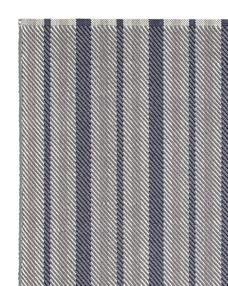 HERRINGBONE STRIPE WOVEN COTTON RUG, 4' x 6' - Image 1