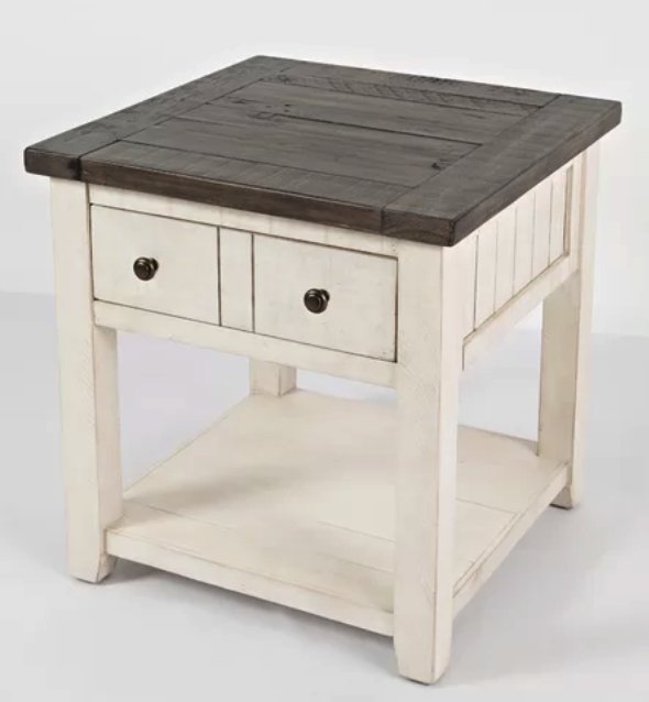 Westhoff Solid Wood End Table with Storage - Image 2