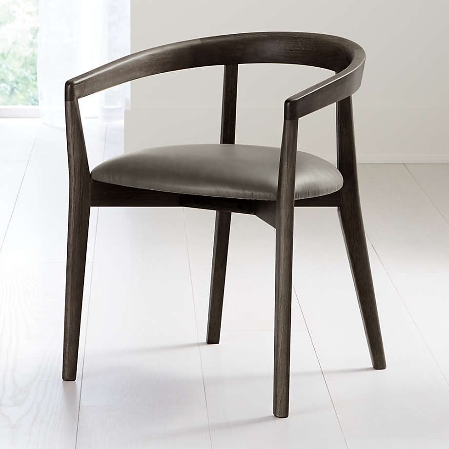 Cullen Shiitake Stone Round Back Dining Chair - Image 6