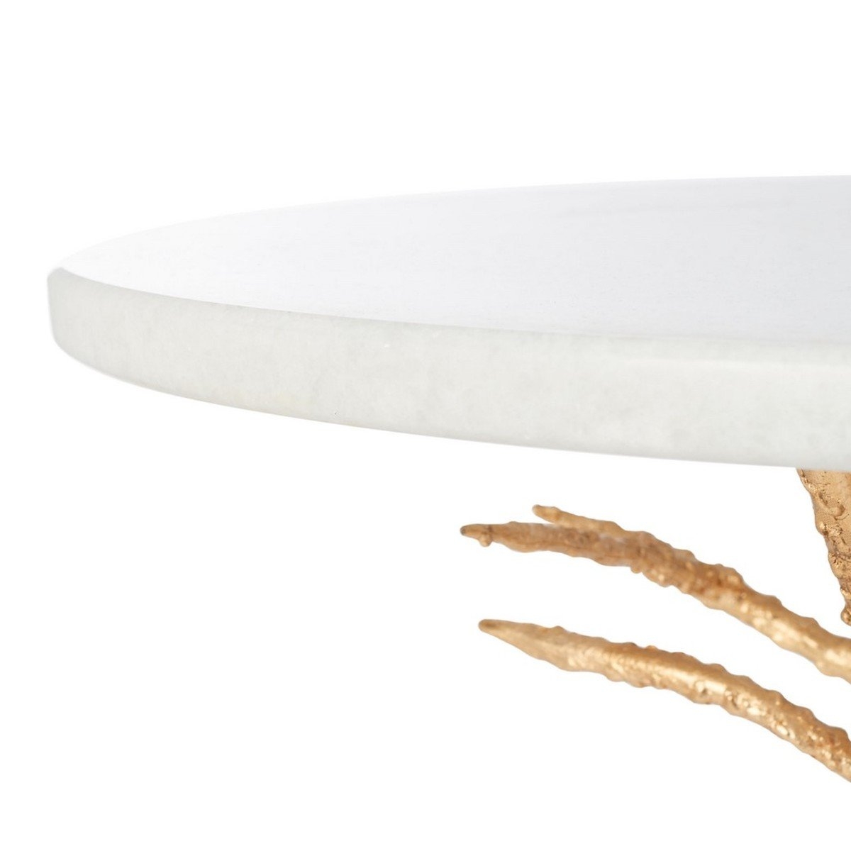 Carolyn Rooted Accent Table - White/Gold - Safavieh - Image 5