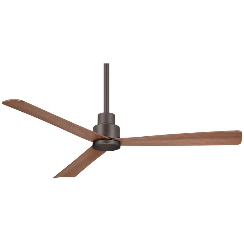 44" Simple 3 Blade Outdoor Ceiling Fan with Remote - Image 0