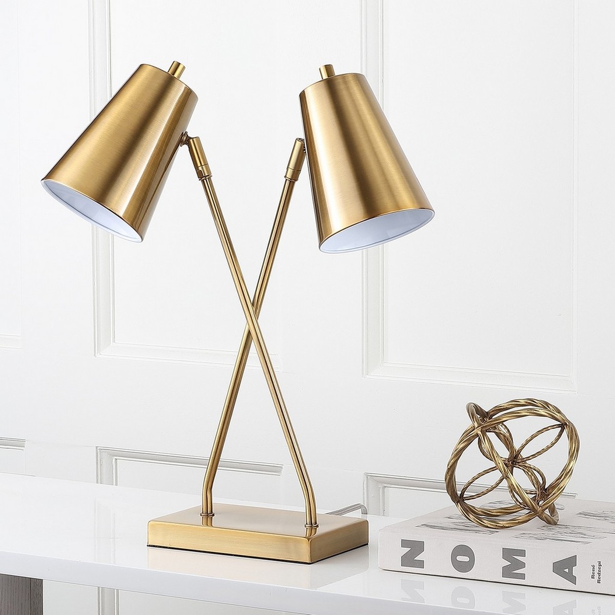 Kera Table Lamp - Gold - Arlo Home - Image 1