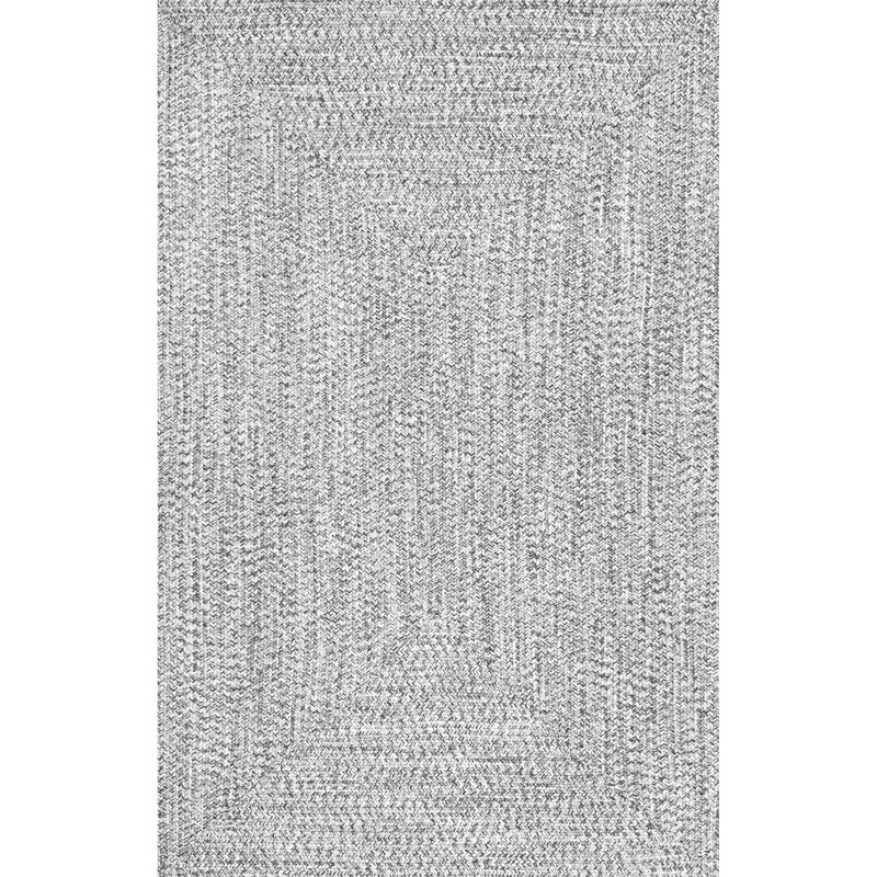 Kulpmont Hand-Braided Gray Indoor/Outdoor Area Rug - Image 0