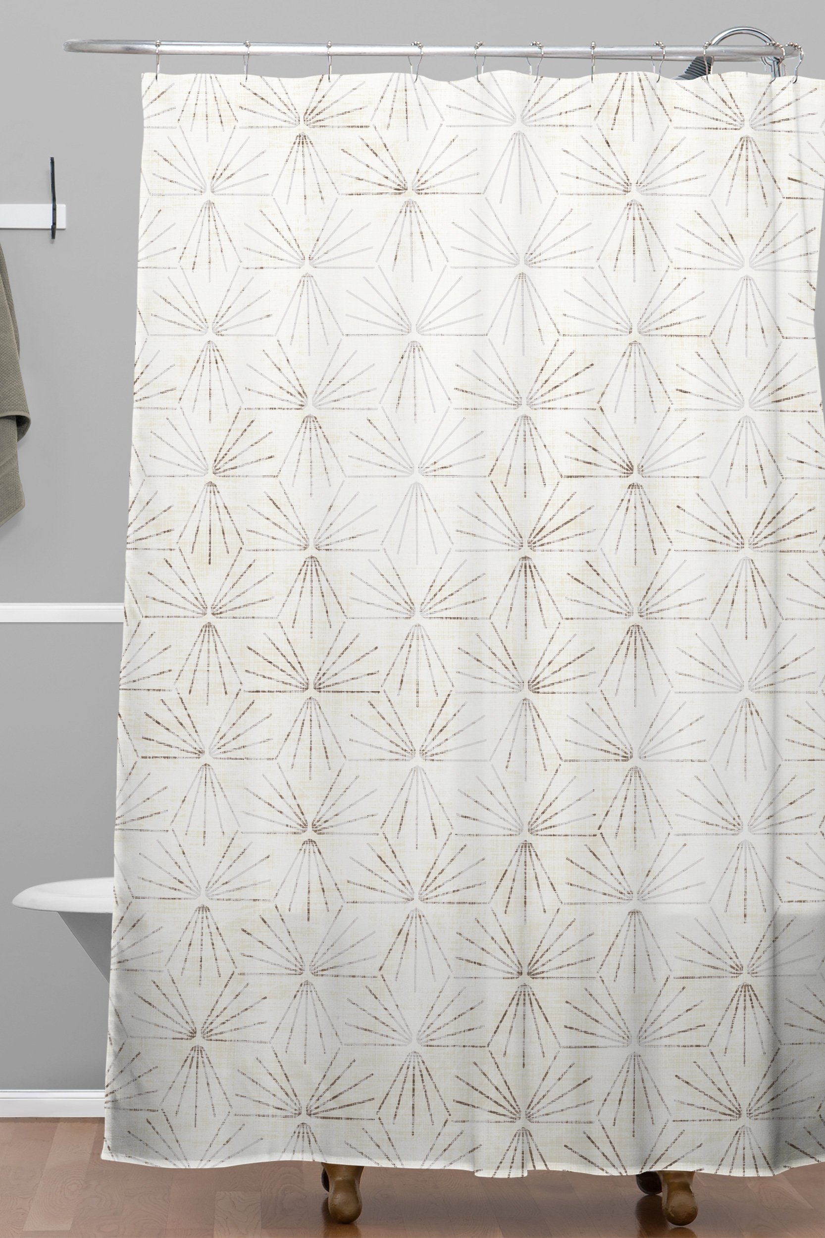 Sunburst Light by Holli Zollinger - Shower Curtain Standard 71" x 74" with Liner - Image 1