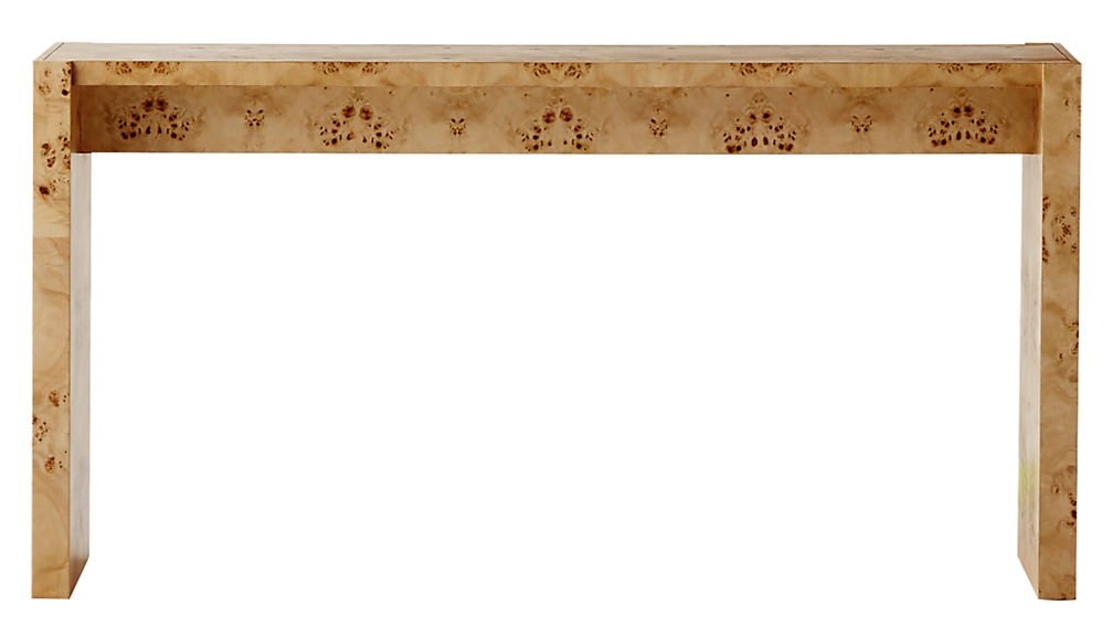 NICHE BURL WOOD CONSOLE TABLE 54" - Image 0