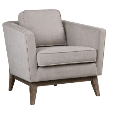VARLEY ACCENT CHAIR, TAUPE - Image 0