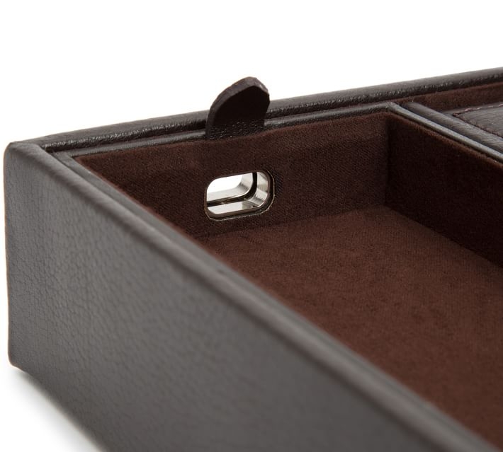 Colton Valet Tray With Watch Cuff, Brown - Image 1