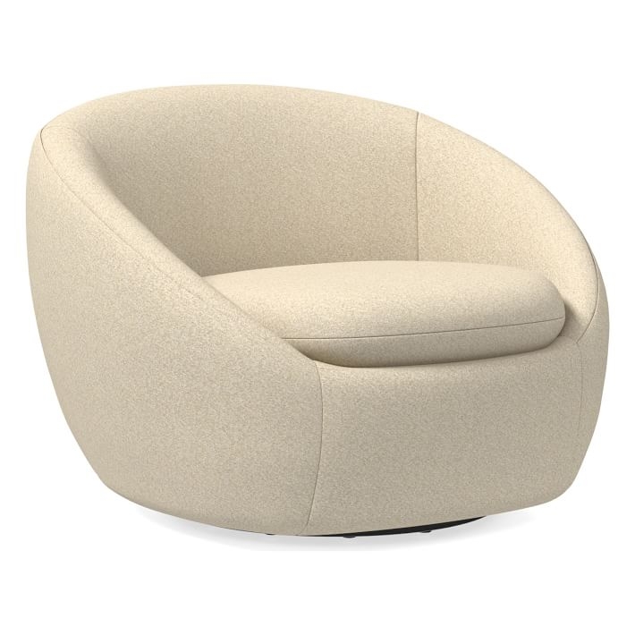 Cozy Swivel, Luxe Boucle, Angora Beige, Concealed Supports - Image 6