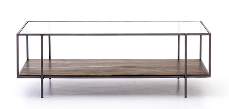 ASHER COFFEE TABLE, BROWN - Image 1