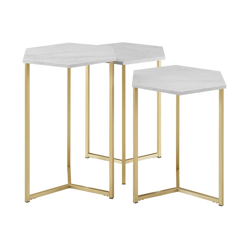 Labounty Hex 3 Piece Nesting Tables - Image 1
