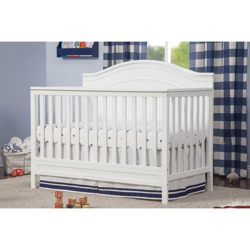 Charlie 4-in-1 Convertible Crib, white - Image 1