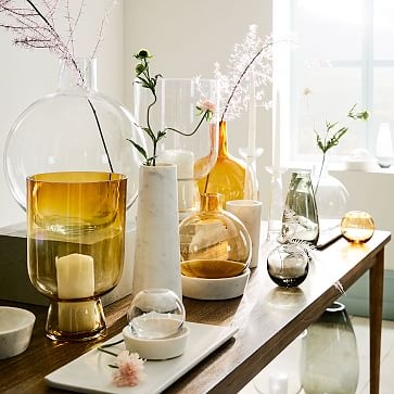 Foundations Vase, Clear, 9"h Glass Vase - Image 3