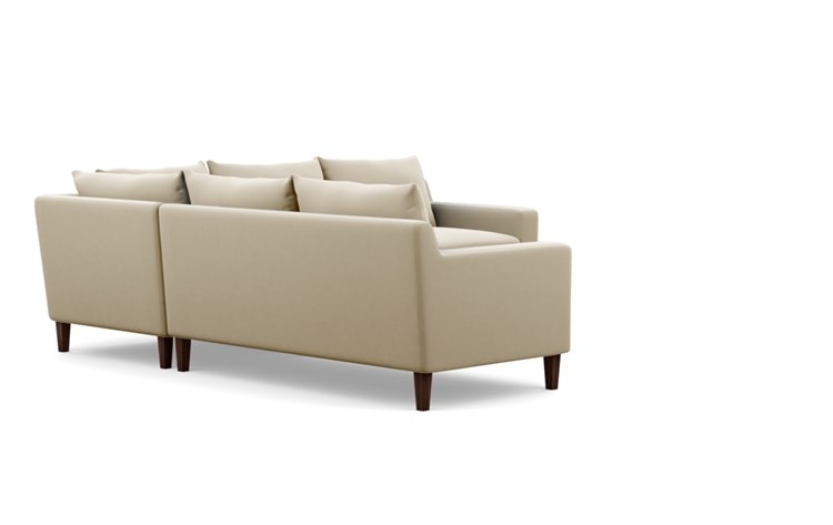 Sloan Corner Sectional Sofa - Drift Sunbrella - Oiled Walnut Tapered Square Wood Leg - 97" - Image 2