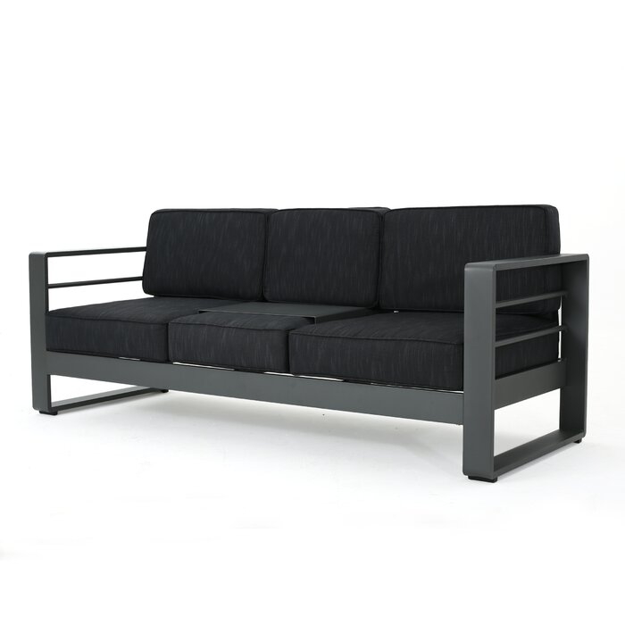 Metz Patio Sofa with Cushions - Image 0