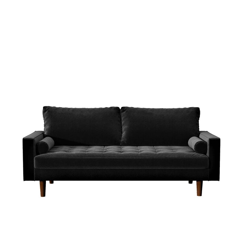 Womble Velvet 69.68" Square Arm Sofa - Image 0