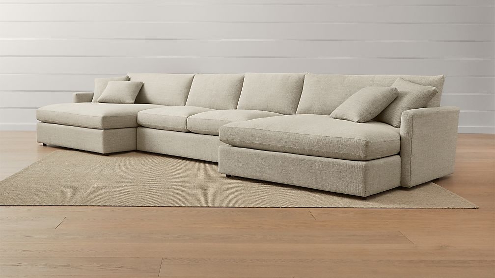 Lounge II 3-Piece Double Chaise Sectional Sofa - Image 0