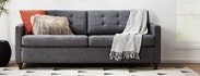 Eliot Sleeper Sofa- Royale Cobalt and Mocha - Image 4