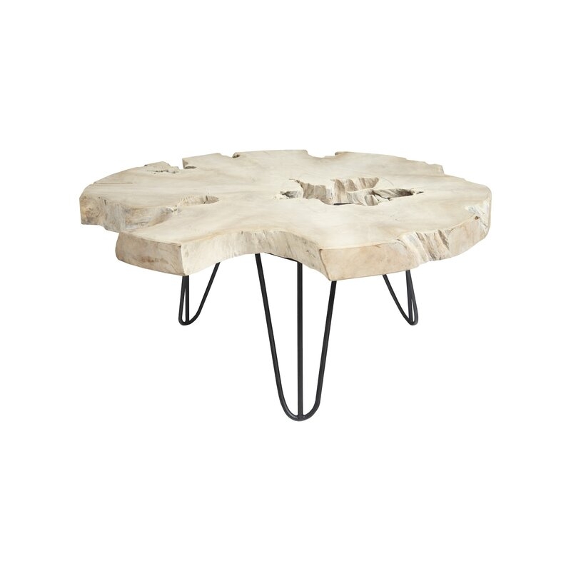 Phillips Collection Bleached 3 Legs Coffee Table - Image 0