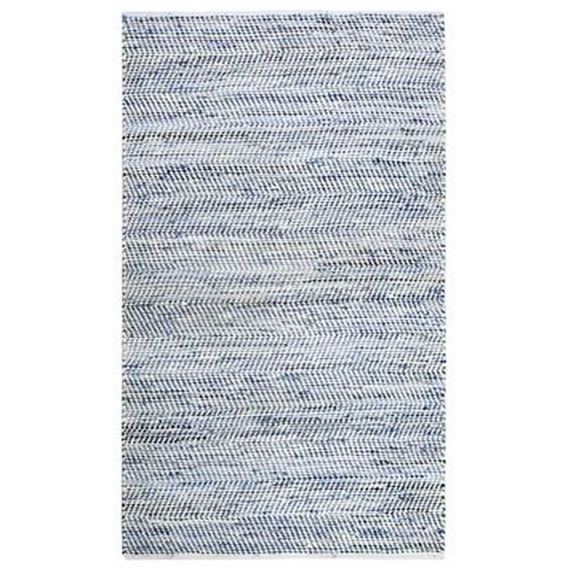 Latour Handwoven Flatweave Cotton Blue Area Rug - Image 0