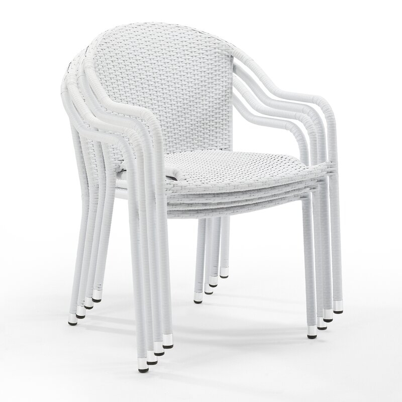 Janaysha Stacking Patio Dining Chair (Set of 4) - Image 1