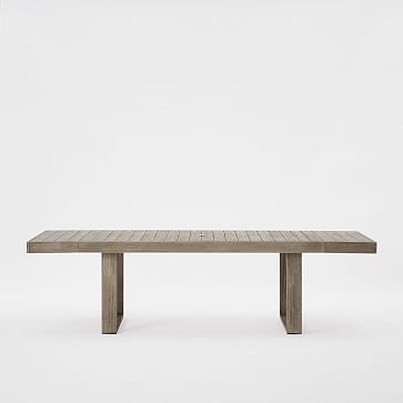 Portside Expandable Dining Table, 74.5" - 106", Weathered Gray - Image 0