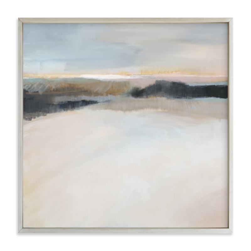 A Winter's Walk - 30" x 30", champagne silver frame - Image 0
