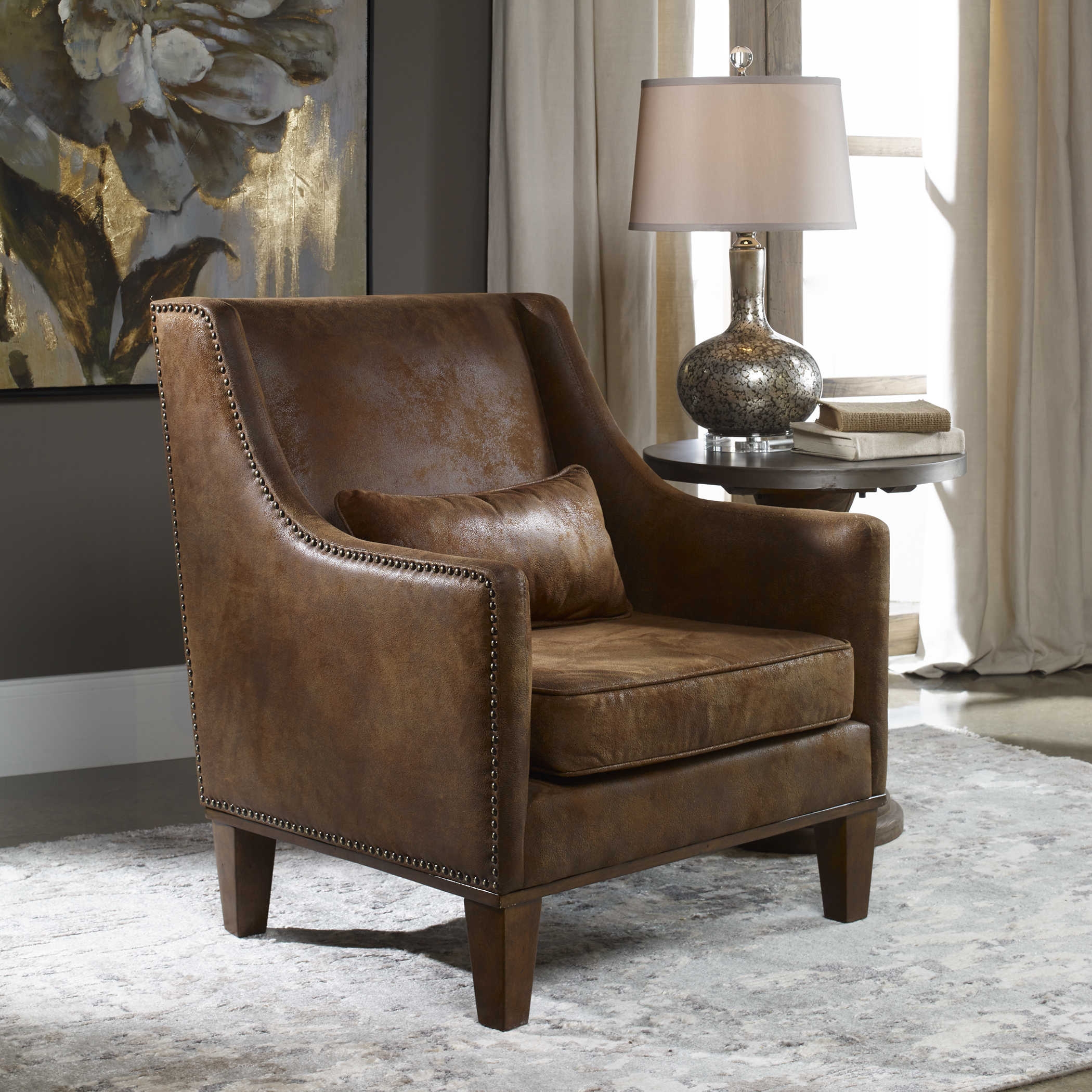 Clay Leather Armchair - Image 1