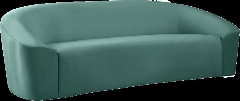 Robeline Velvet Curved 91" Sofa - Image 1