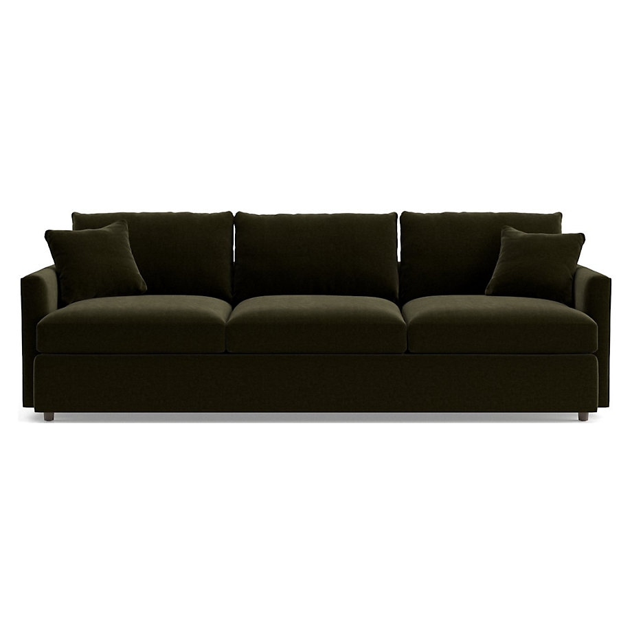 Lounge Petite 3-Seat 105" Grande Sofa - View Olive - Image 0