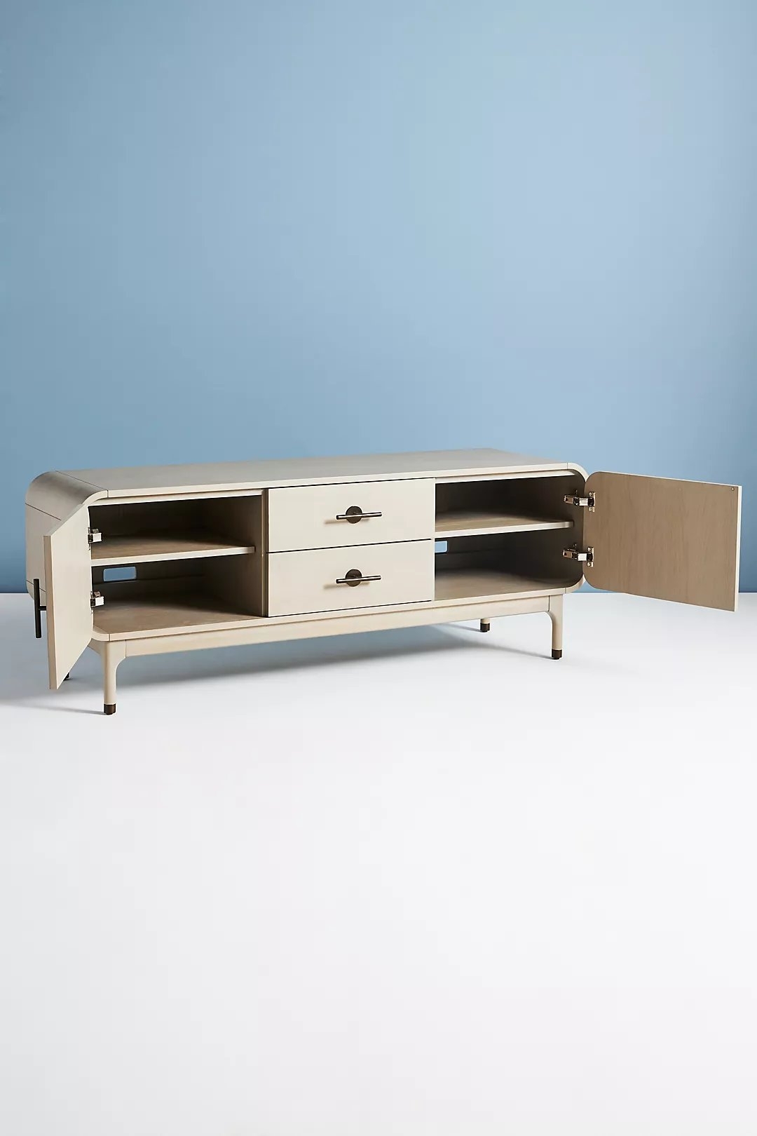 Nora Media Console By Anthropologie in Grey - Image 2