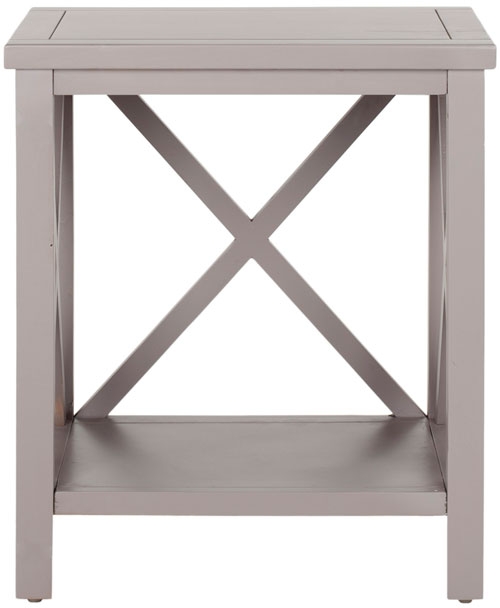 Candence Cross Back End Table - Quartz Grey - Arlo Home - Image 0