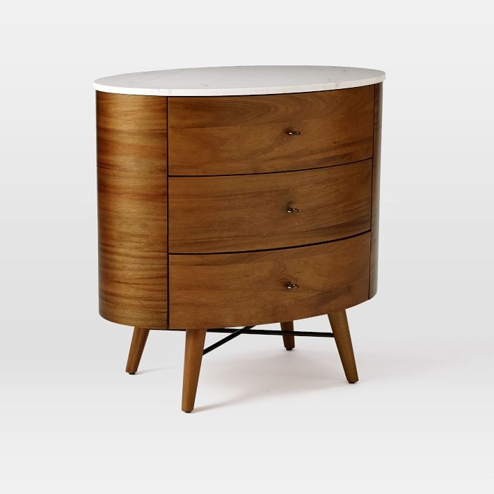 Penelope 3-Drawer Dresser, acorn and marble - Image 0