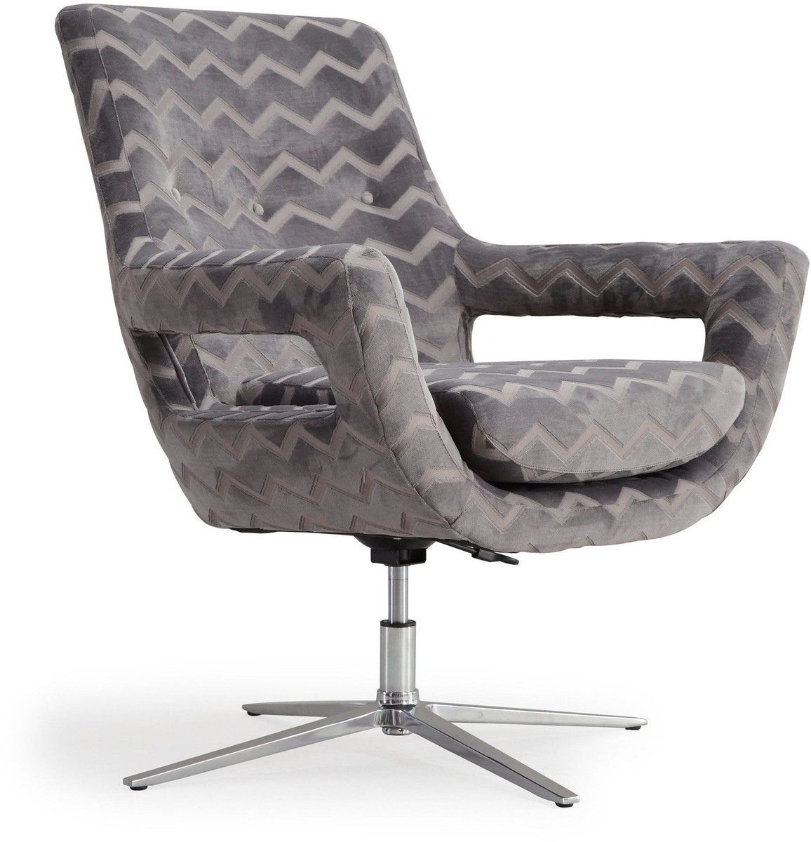 Fiona Morgan Striped Swivel Chair - Image 1