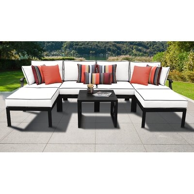 kathy ireland Madison Ave. 7 Piece Sectional Seating Group with Cushions - Image 1