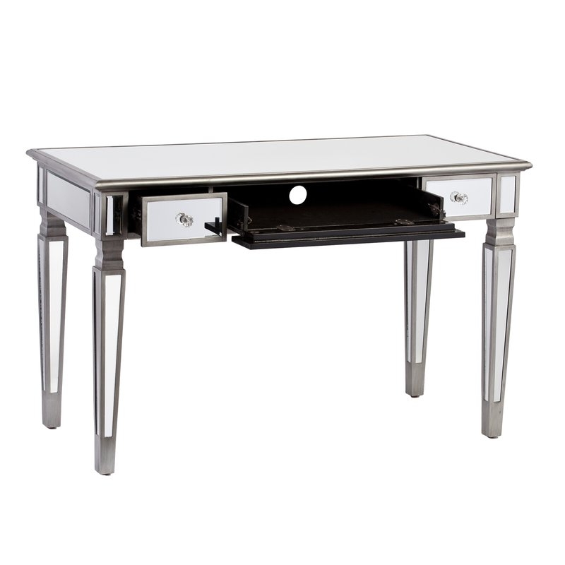 "Angelette Mirrored Writing Desk" - Image 2