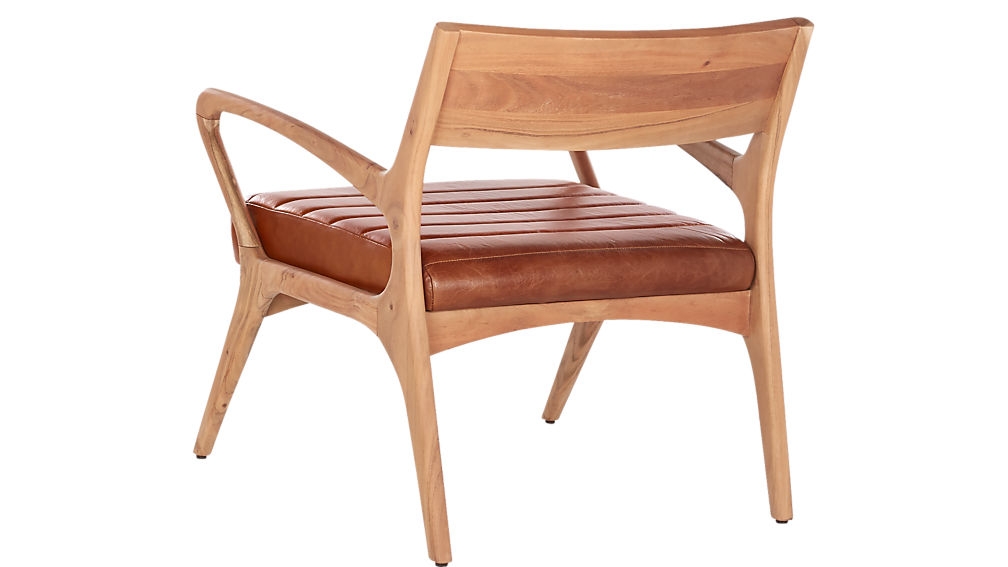 ALLEGRO WOOD AND LEATHER CHAIR - Image 4