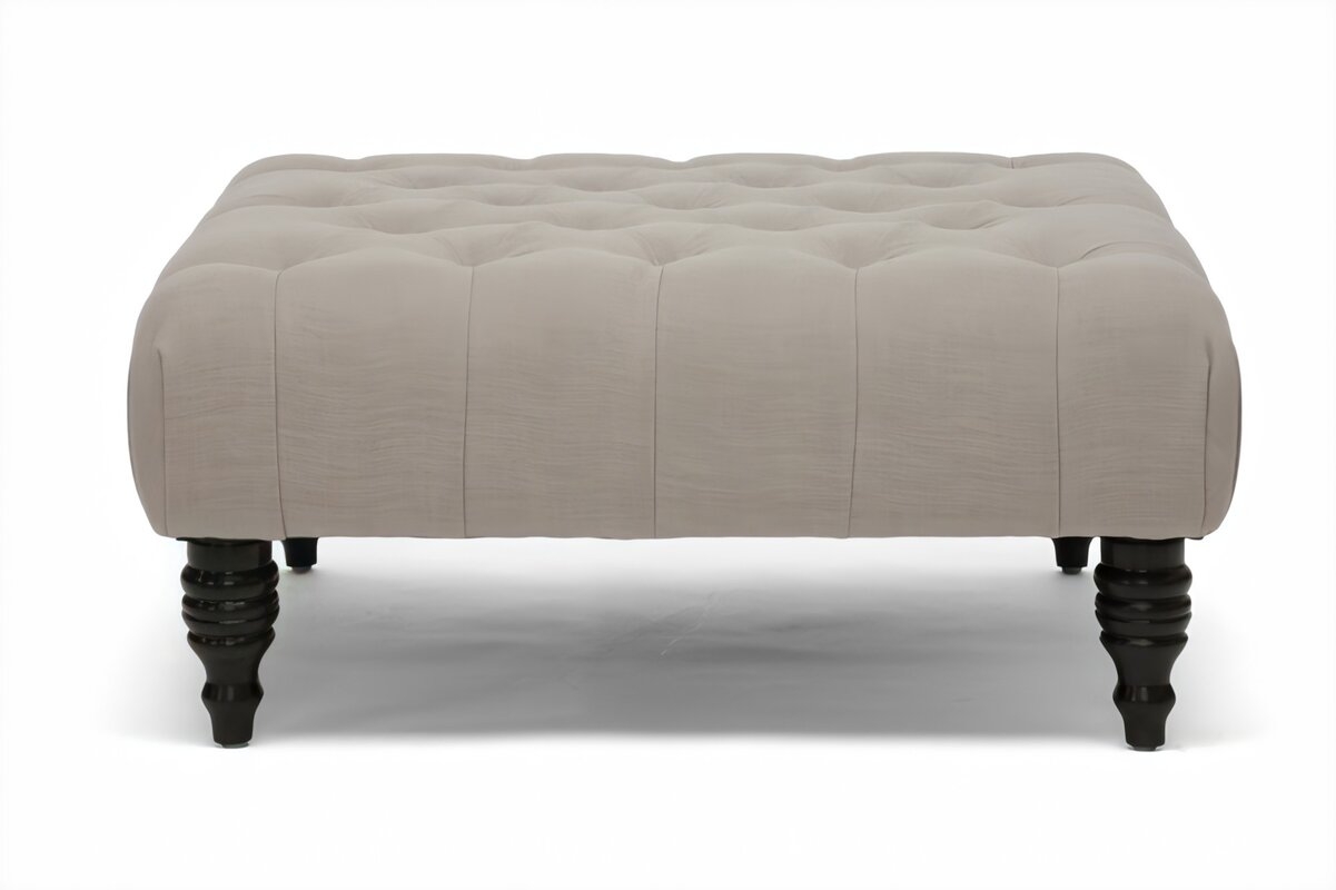 35.25" Tufted Square Cocktail Ottoman - Image 1