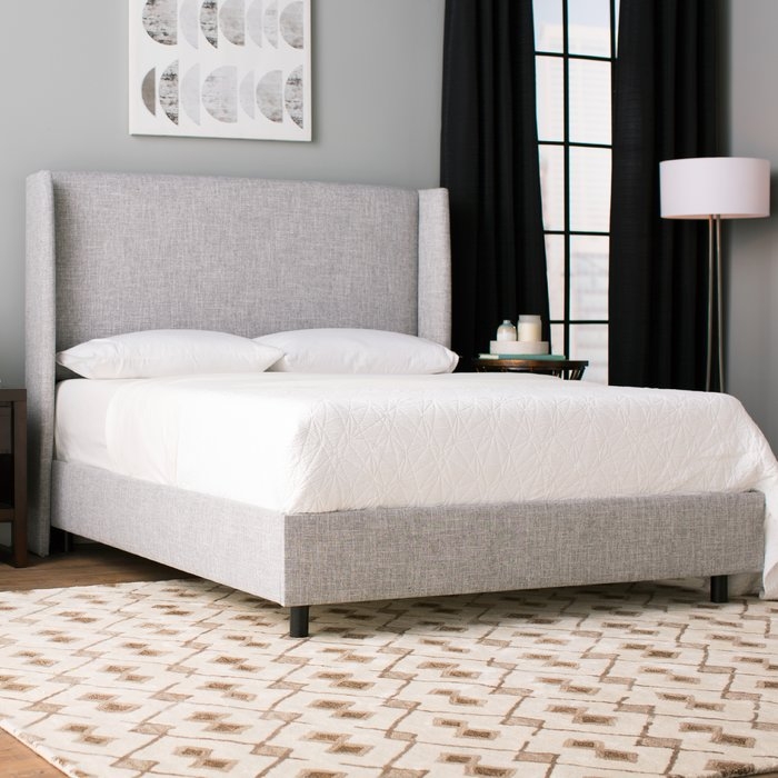 Alrai Upholstered Queen Bed - Gray - Image 1