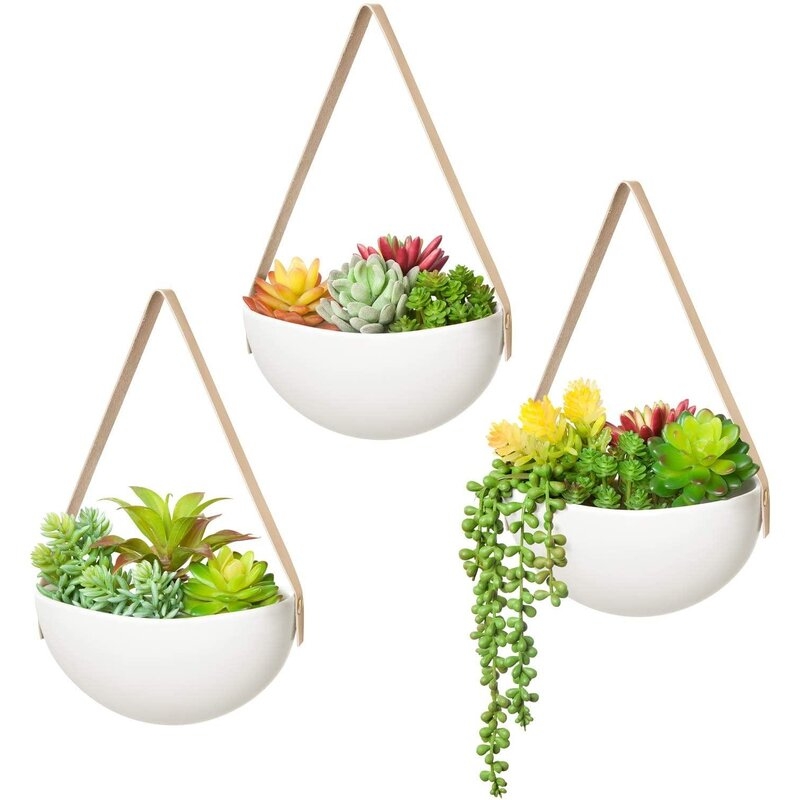 Barnabus Ceramic Wall Planter (set of 3) - Image 0