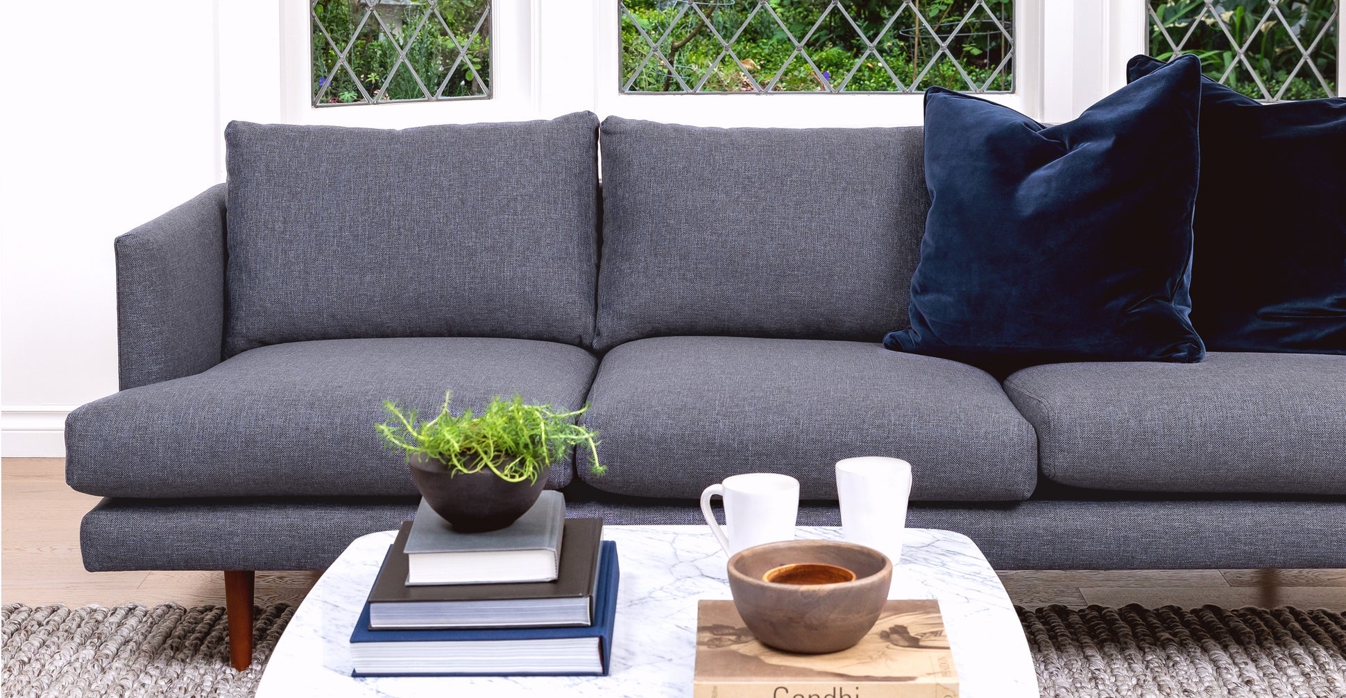 Burrard Sofa, Stone Blue, 3+ Seater - Image 2