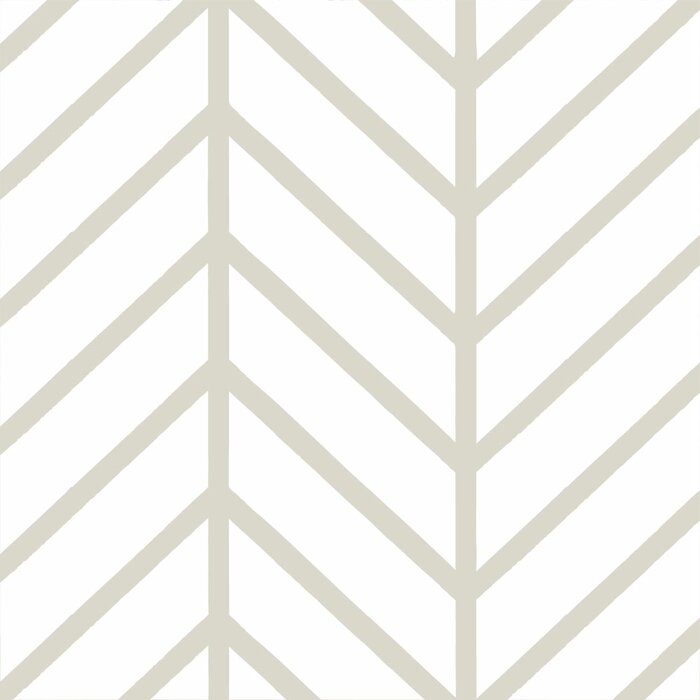 Nevaeh Herringbone Line Matte Fine Fabric Weave Peel and Stick Wallpaper Panel - Image 1
