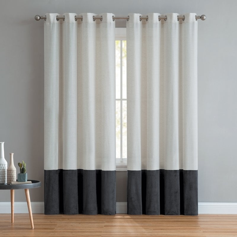 Remy Light Filtering Single Grommet Curtain Panel - 54" x 96" - Image 0