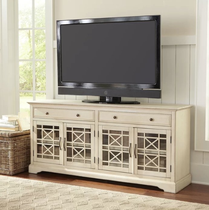 Daisi TV Stand for TVs up to 70" in Antique White - Image 0
