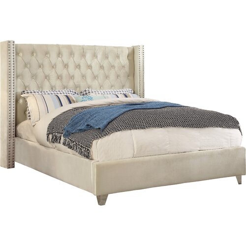 Tori Upholstered Platform Bed-Queen - Image 0