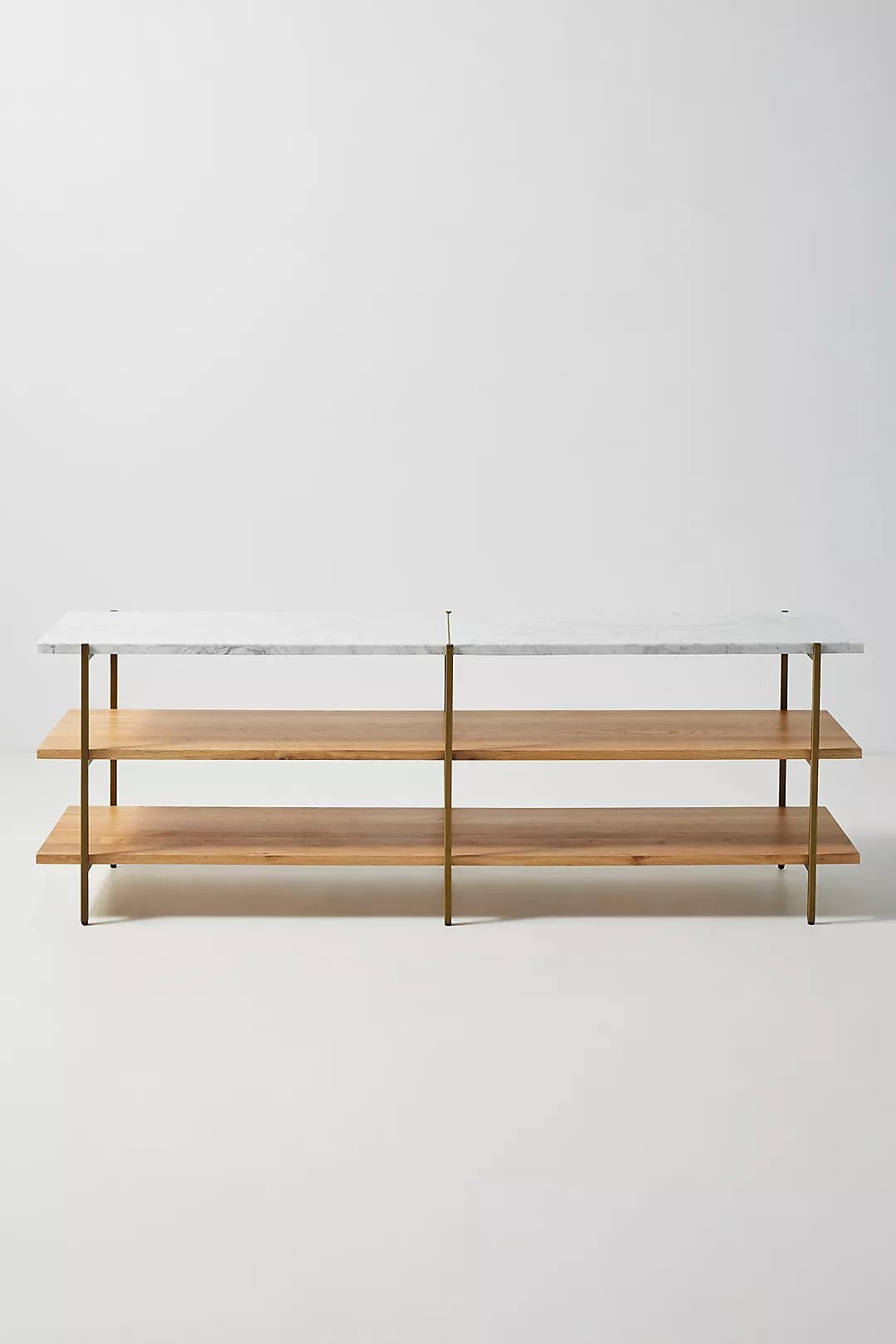 Maya Open Shelf Console By Anthropologie in White - Image 2