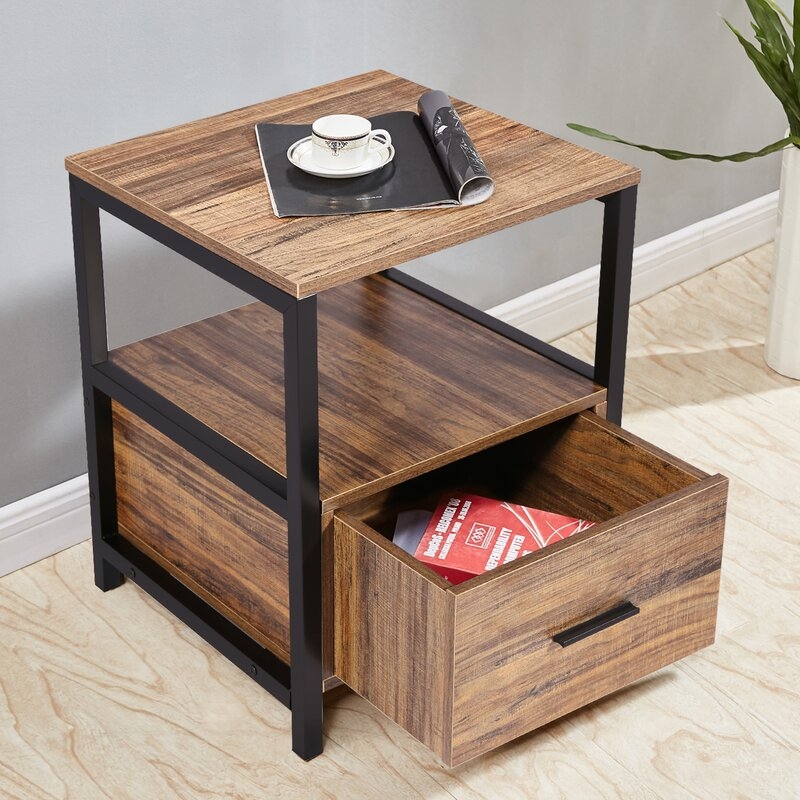 Ludie End Table with Storage - Image 2